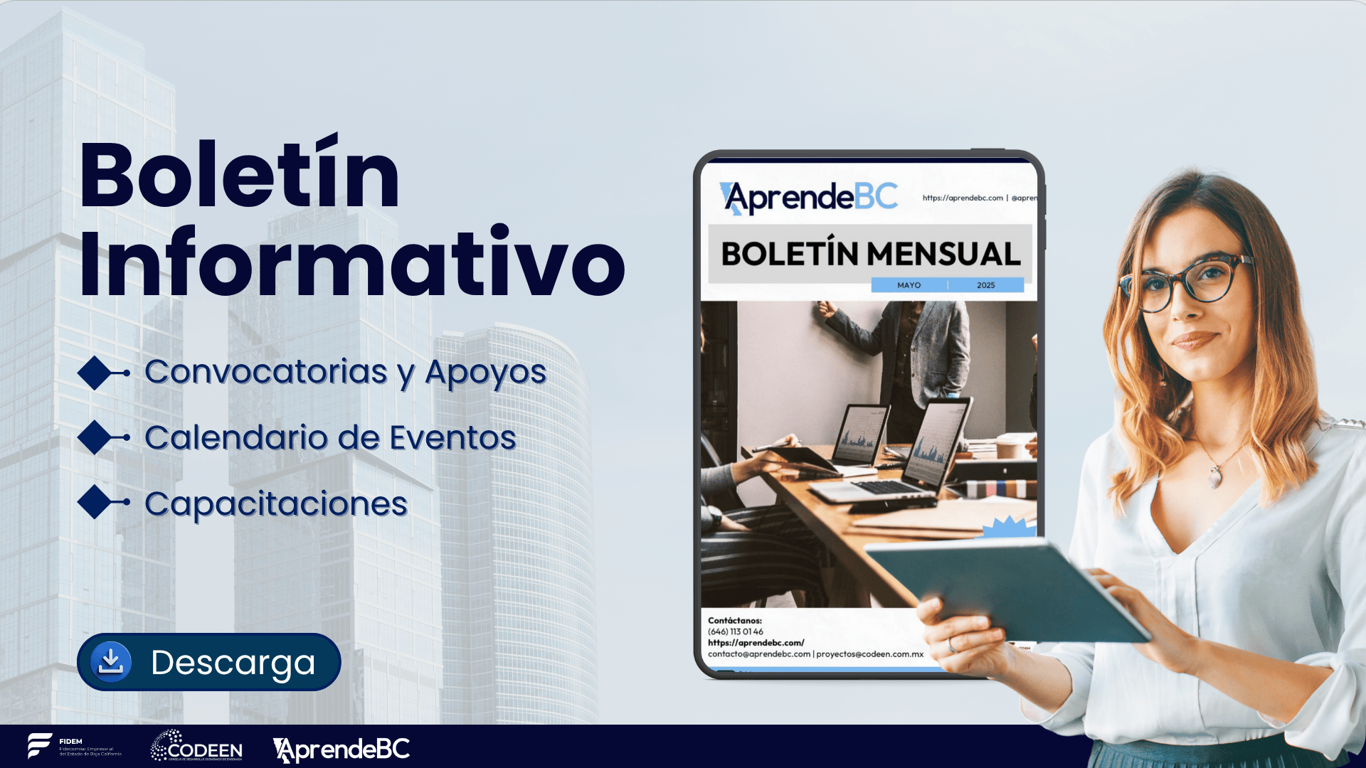 Imagen promocional de boletín mensual